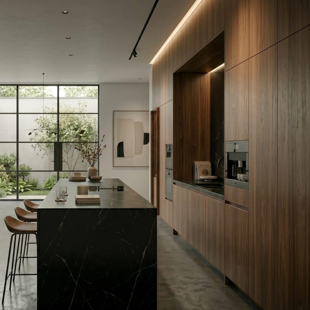 Fragment Ruang design detail - material honesty and natural elements